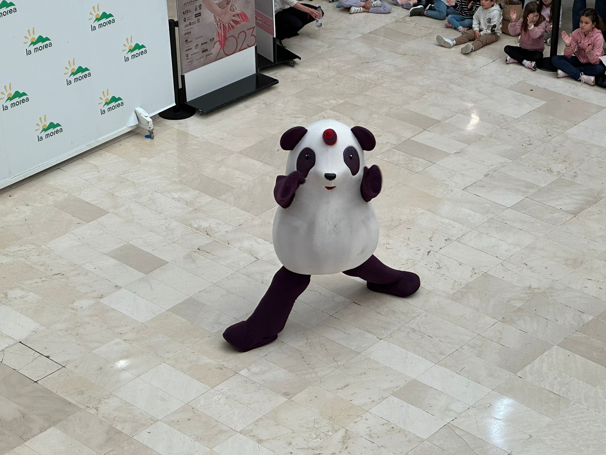 Exhibición de gimnasia rítmica en La Morea a días del Campeonato Nacional Base Individual